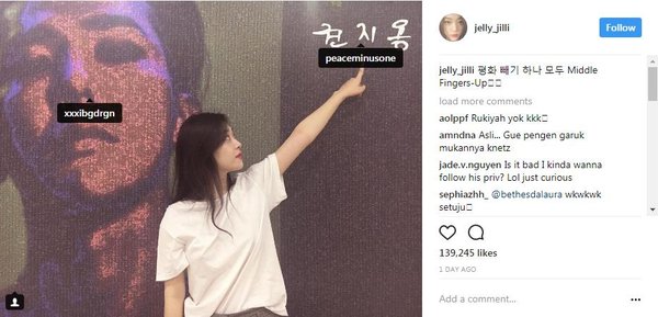 Sulli tag Instagram bí mật của G-Dragon