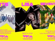 Đề cử lễ trao giải VMAs 2022: Lisa (BLACKPINK) làm nên lịch sử, BTS - SEVENTEEN so kè số lượng hạng mục