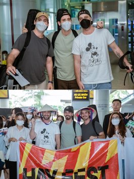 Nhóm nhạc quốc tế The Moffatts đã chính thức đặt chân đến Việt Nam trước sự chào đón nồng nhiệt của người hâm mộ