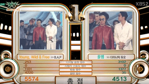 B.A.P có chiến thắng sát nút trước tiền bối Dynamic Duo