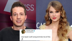 Bóng gió siêu phẩm mới của Taylor Swift 'đạo nhạc', Charlie Puth phải xoá status trong vòng một nốt nhạc