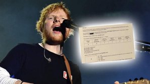 Lộ bảng điểm thời đi học toàn 'điểm liệt' của ca sĩ hàng đầu thế giới Ed Sheeran