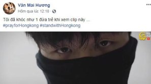 Chỉ vì 'rơi nước mắt' trước sự kiện biểu tình Hồng Kông, một nghệ sĩ Việt bị ném đá đến mức phải đăng status phản pháo