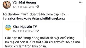 Điểm tin: Cập nhật danh sách nghệ sĩ Việt lên tiếng trước vụ việc biểu tình Hồng Kông, đặt hashtag #PrayforHongKong trên trang cá nhân