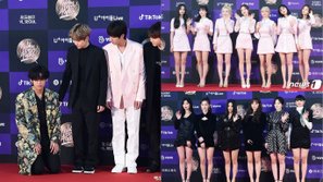Thảm đỏ lễ trao giải Golden Disc Awards lần thứ 34 ngày 2: V (BTS) bị té trên thảm đỏ và ứng biến 'cứu thua' đáng khen ngợi từ Jin