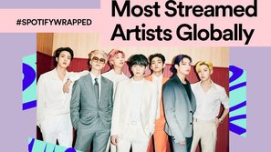 BTS là nghệ sĩ Kpop duy nhất được xướng tên trong BXH nghệ sĩ và bài hát được stream nhiều nhất toàn cầu Spotify năm 2021