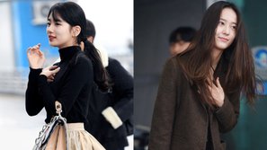 Cùng xuất hiện ngoài sân bay, Suzy và Krystal khiến dân tình 