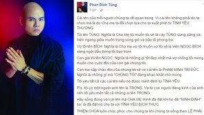 Sau ồn ào đi trễ, chèn ép đàn em, Phan Đinh Tùng có động thái "đáp trả" trên Facebook cá nhân