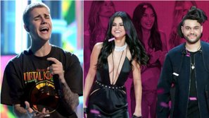 Không thể tin nổi, đối thủ của Bieber tại LAMAs 2017 lại là Selena Gomez và The Weeknd