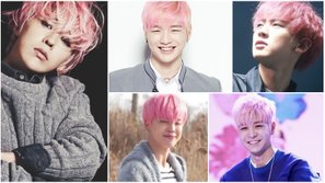 10 nam thần Kpop cực thu hút với mái tóc hồng 'chói lóa'