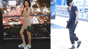 Thoát mác 'thánh fake', Hòa Minzy đầu tư hẳn 20 triệu mua giày hiệu chỉ để 'đạp gót' cho giống G-Dragon