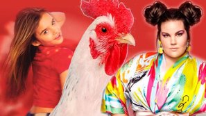 Đánh liều mang vũ điệu... con gà lên sân khấu, cô gái Israel đăng quang Tiếng hát Truyền hình châu Âu 2018