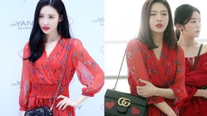 'Đụng hàng' một mẫu váy đỏ, Joy (Red Velvet) hay Sunmi, ai đẹp hơn?