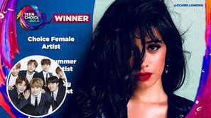Trao giải Teen Choice Awards 2018: 'Vựa muối' Camila Cabello áp đảo, BTS và ARMY giành liền 2 chiến thắng thuyết phục