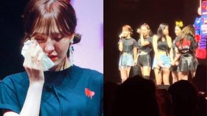 Bắt đầu từ Wendy, sau đó cả 5 thành viên Red Velvet đều bật khóc trong concert tại Canada