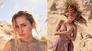 Làm gái ngoan chưa được bao lâu, 'cô nàng thiếu nghị lực' Miley Cyrus lại khoe ngực táo bạo trong bộ ảnh mới