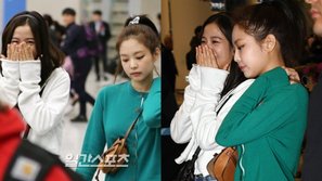 Xuất hiện trong cùng một khung ảnh, Jisoo và Jennie (Black Pink) nhận phản ứng khác biệt từ netizen Hàn vì biểu cảm đối lập tại sân bay