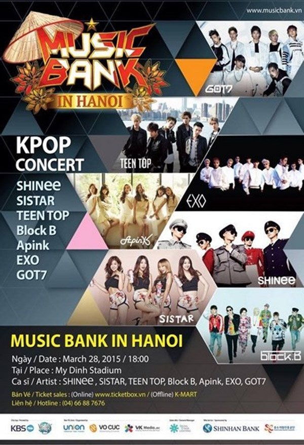 Music Bank in Hanoi bán chưa nổi một nửa số vé