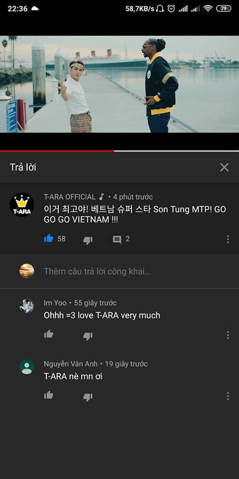 Sky đang bàn tán xôn xao trước thông tin channel của T-ara vừa xuất hiện dưới phần bình luận của MV ‘Hãy trao cho anh’.