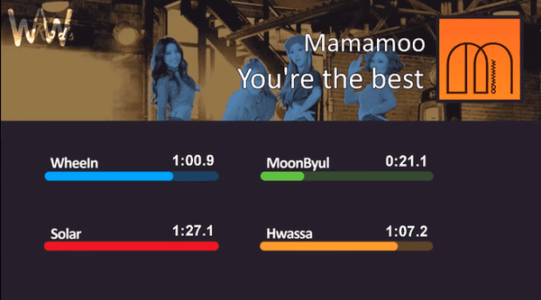 line hát trong You are the best của MAMAMOO