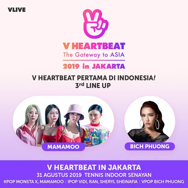 Bích Phương biểu diễn tại V Heartbeat Live Indonesia
