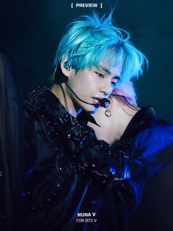 idol Kpop nhuộm tóc xanh dương