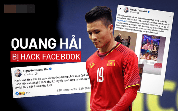 Quang Hải bị hacker chiếm facebook