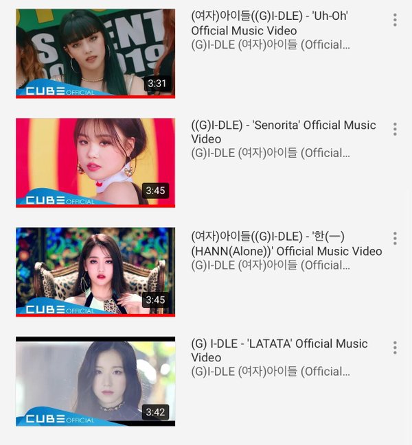 Cube thay đổi thumbnail MV mới của (G)I-DLE