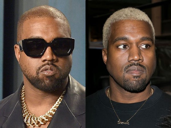 Kanye West để tóc vàng, khiến #blondye trở thành xu hướng trên Twitter.