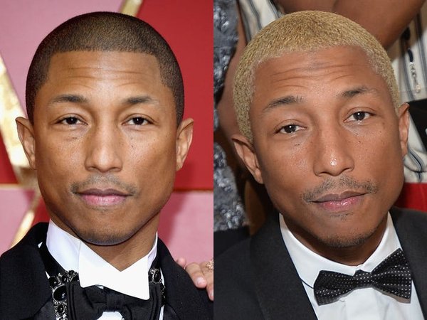 Pharrell Williams đã tẩy tóc nhiều lần