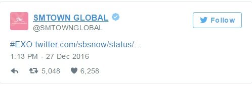 Top 10 tài khoản Twitter của các idol Kpop được nhắc đến nhiều nhất trong năm 2016