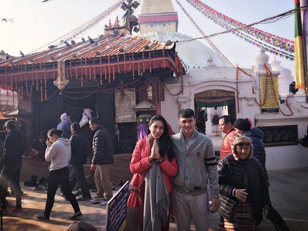 thủy tiên công vinh lễ chùa ở nepal