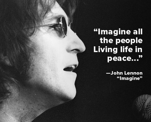 John Lennon đã tạo được tiếng vang lớn với ca khúc "Imagine" thời bấy giờ