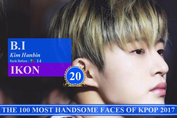 100 gương mặt đẹp trai nhất Kpop 2017