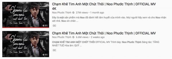 Sáng ngày 5/12, MV gần 30 triệu view của Noo Phước Thịnh đã được mở lại trên Youtube