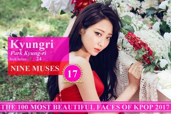 100 gương mặt nữ xinh đẹp nhất Kpop 2017