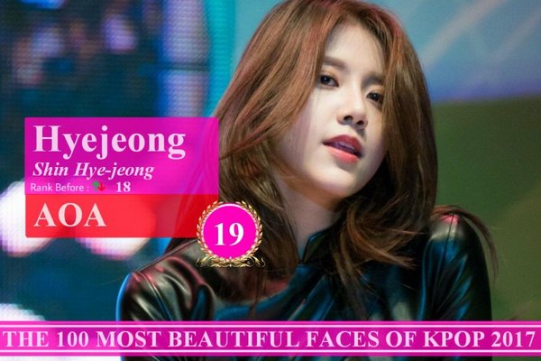 100 gương mặt nữ xinh đẹp nhất Kpop 2017