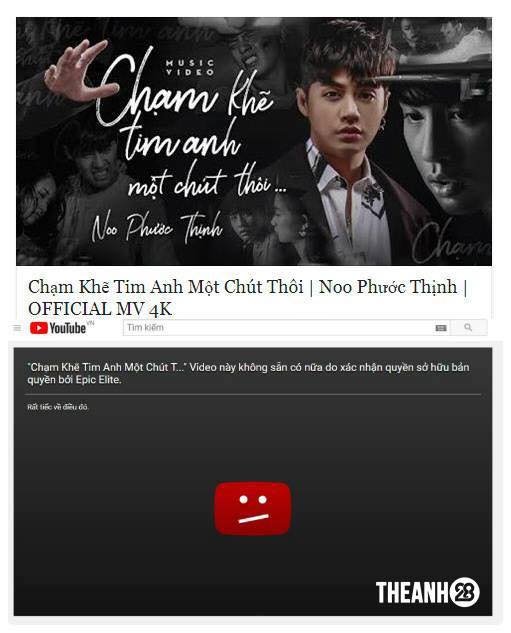 Sau khi bất ngờ biến mất khỏi kênh Youtube, MV "Chạm khẽ tim anh một chút thôi" của Noo Phước Thịnh đã trở lại
