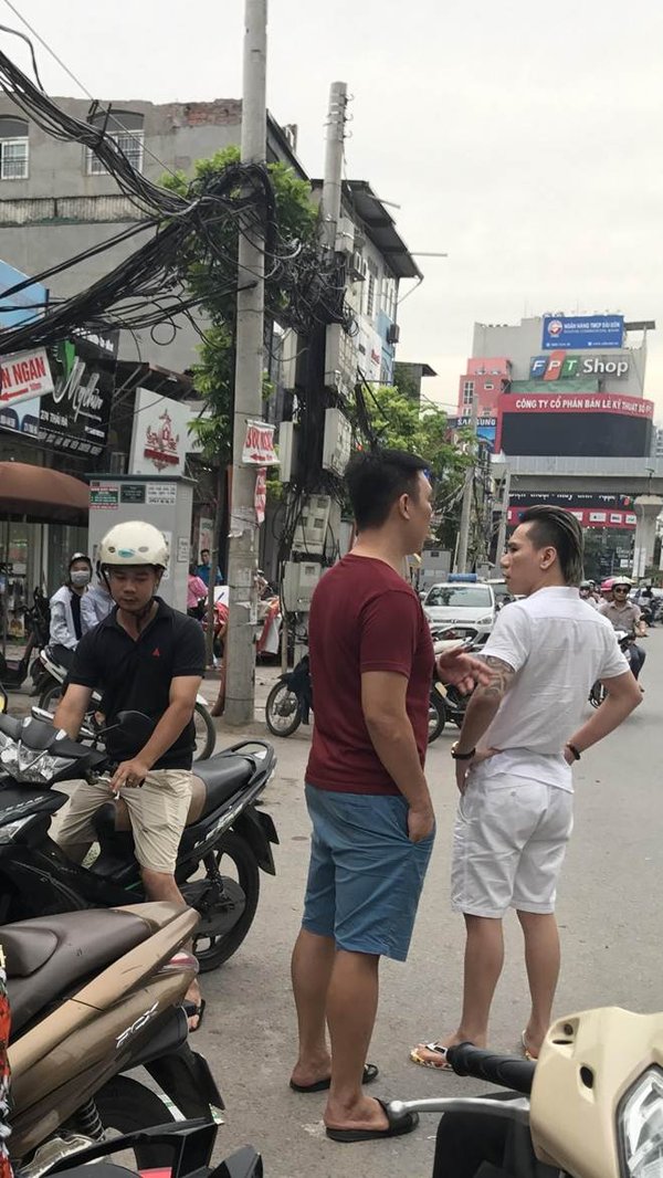 Hình Châu Việt Cường xô xát khi xảy ra tai nạn giao thông