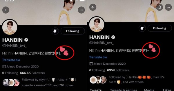  
Ai nói Hanbin mất tích trong khi anh chàng công khai sửa profile thế này? (Ảnh: Chụp màn hình)